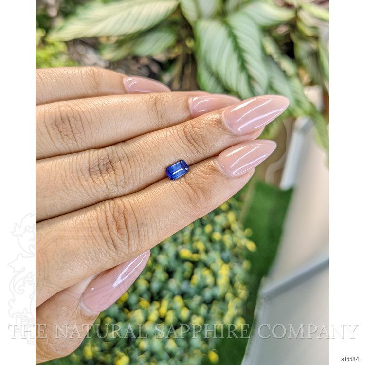 0.63 Ct. Blue Sapphire from Ceylon (Sri Lanka)