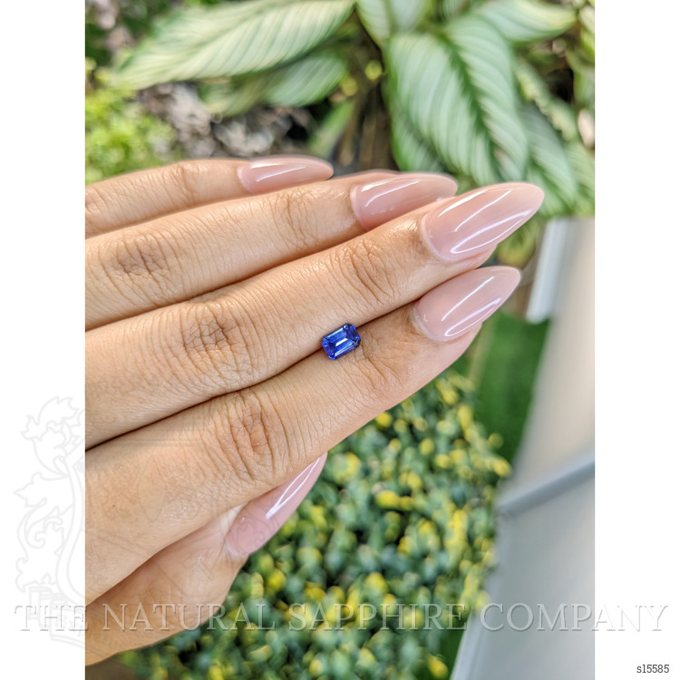 0.66 Ct. Blue Sapphire from Ceylon (Sri Lanka)