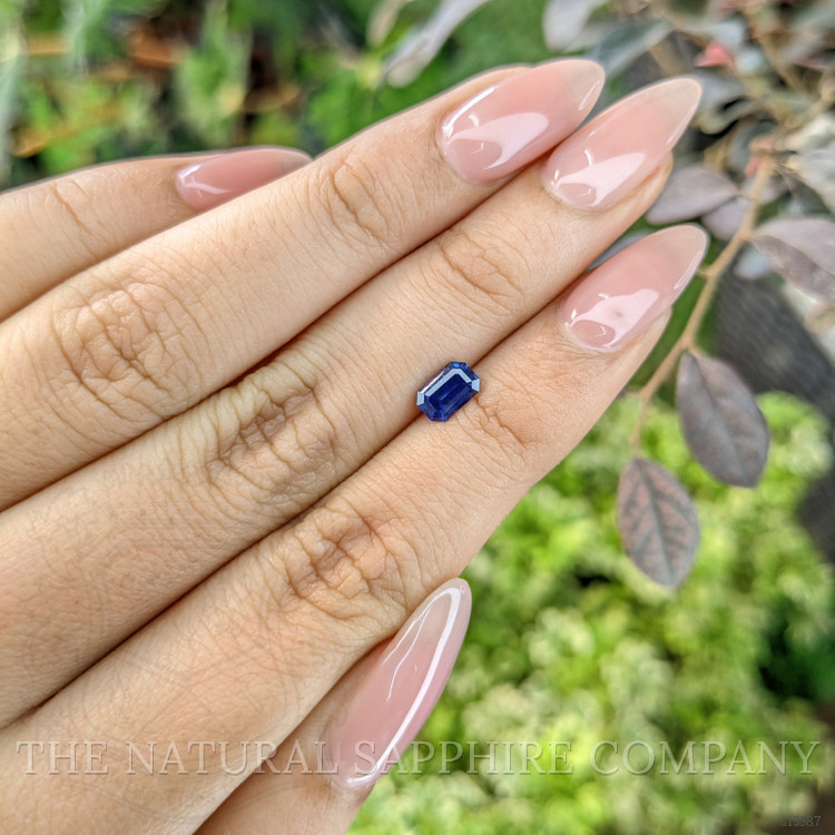 0.86 Ct. Blue Sapphire from Ceylon (Sri Lanka)