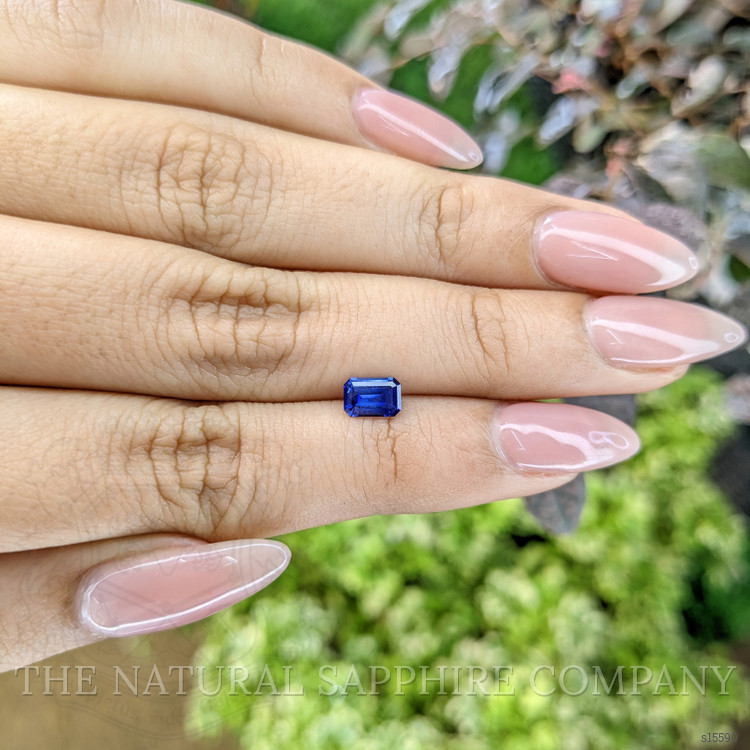 0.66 Ct. Blue Sapphire from Ceylon (Sri Lanka)