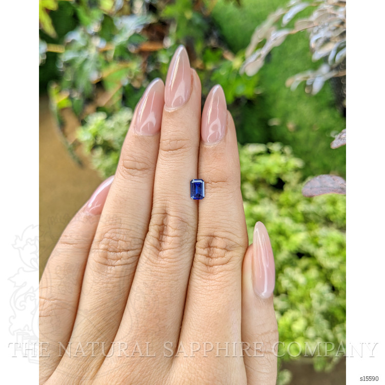 0.66 Ct. Blue Sapphire from Ceylon (Sri Lanka)
