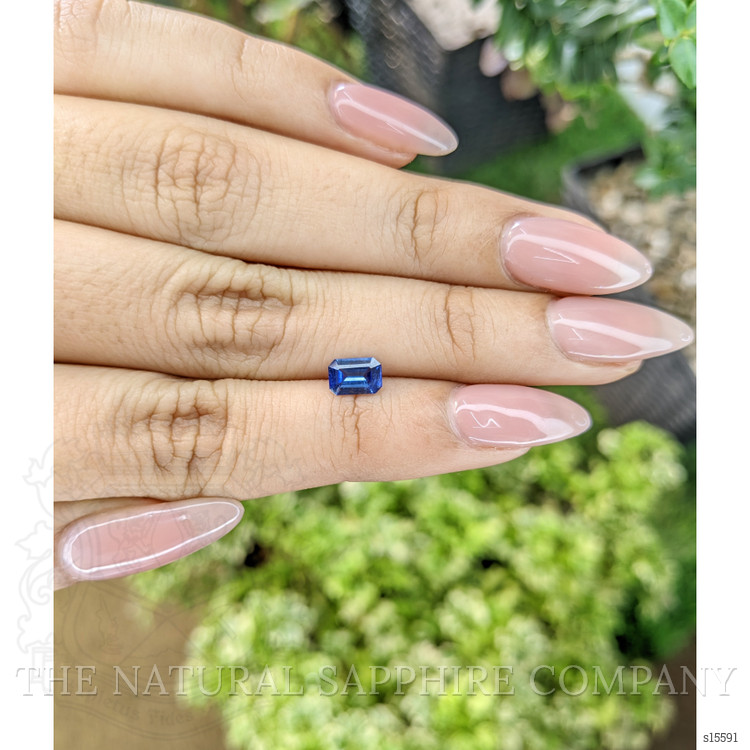 0.68 Ct. Blue Sapphire from Ceylon (Sri Lanka)
