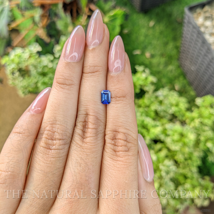 0.68 Ct. Blue Sapphire from Ceylon (Sri Lanka)