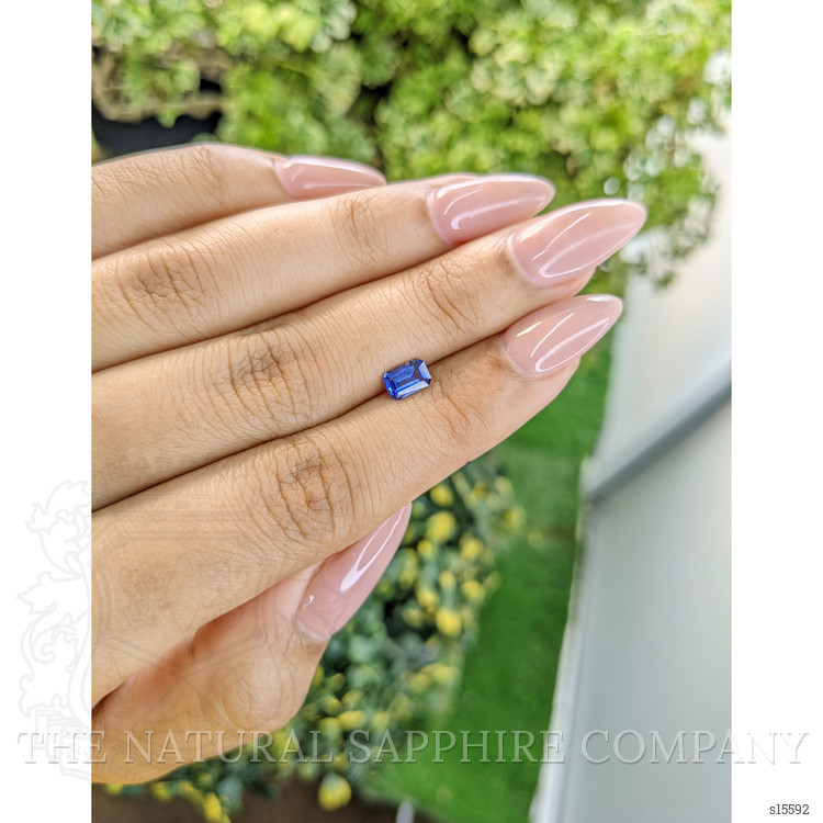 0.70 Ct. Blue Sapphire from Ceylon (Sri Lanka)