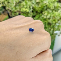 0.63 Ct. Blue Sapphire from Ceylon (Sri Lanka) Life Style