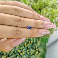 0.63 Ct. Blue Sapphire from Ceylon (Sri Lanka) Life Style