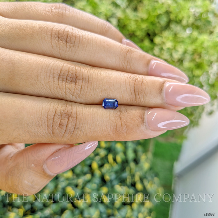 0.63 Ct. Blue Sapphire from Ceylon (Sri Lanka)