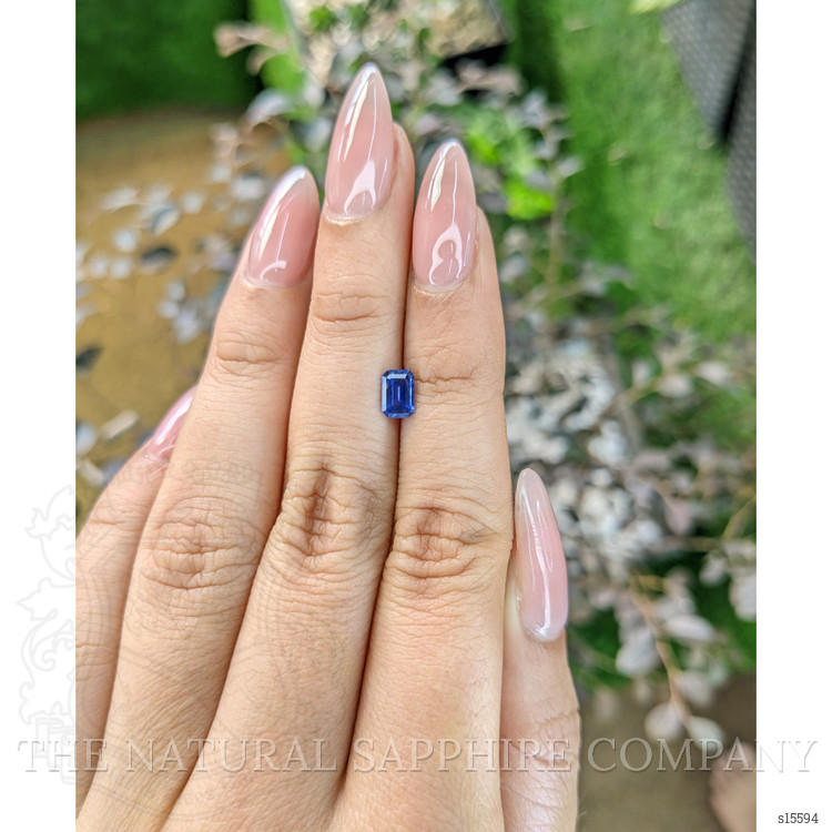 0.57 Ct. Blue Sapphire from Ceylon (Sri Lanka)