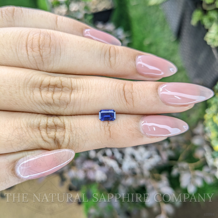 0.57 Ct. Blue Sapphire from Ceylon (Sri Lanka)