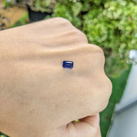 0.64 Ct. Blue Sapphire from Ceylon (Sri Lanka) Life Style