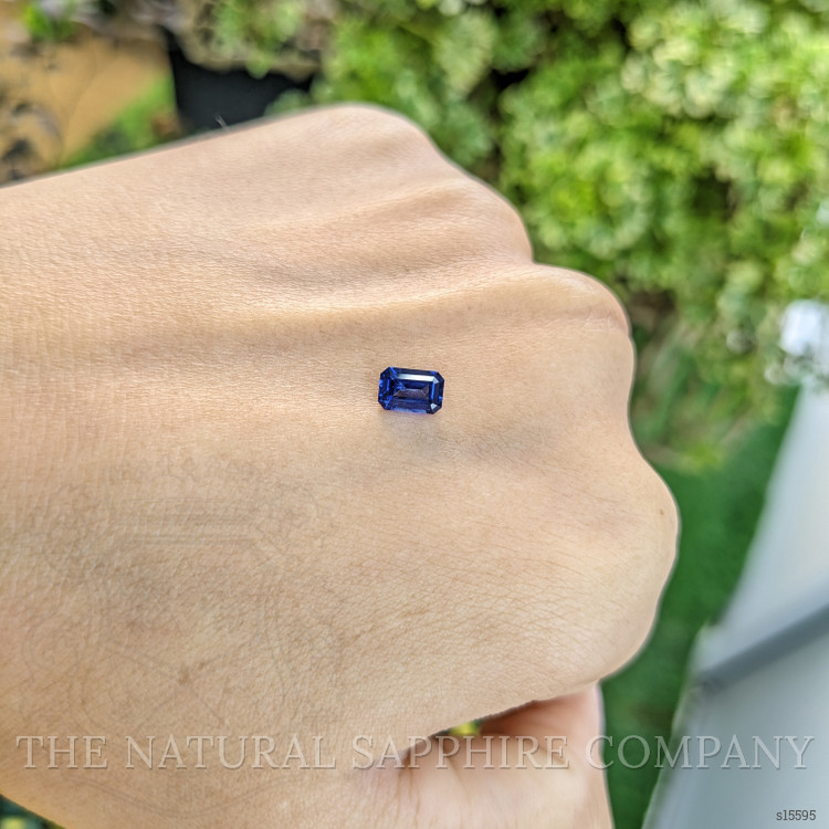 0.64 Ct. Blue Sapphire from Ceylon (Sri Lanka)