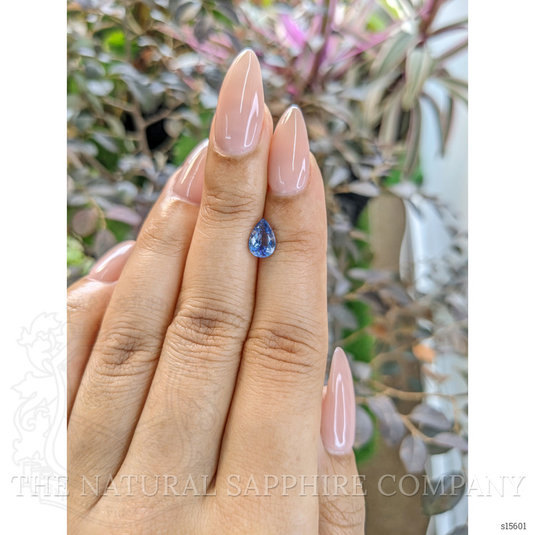1.08 Ct. Blue Sapphire from Ceylon (Sri Lanka)
