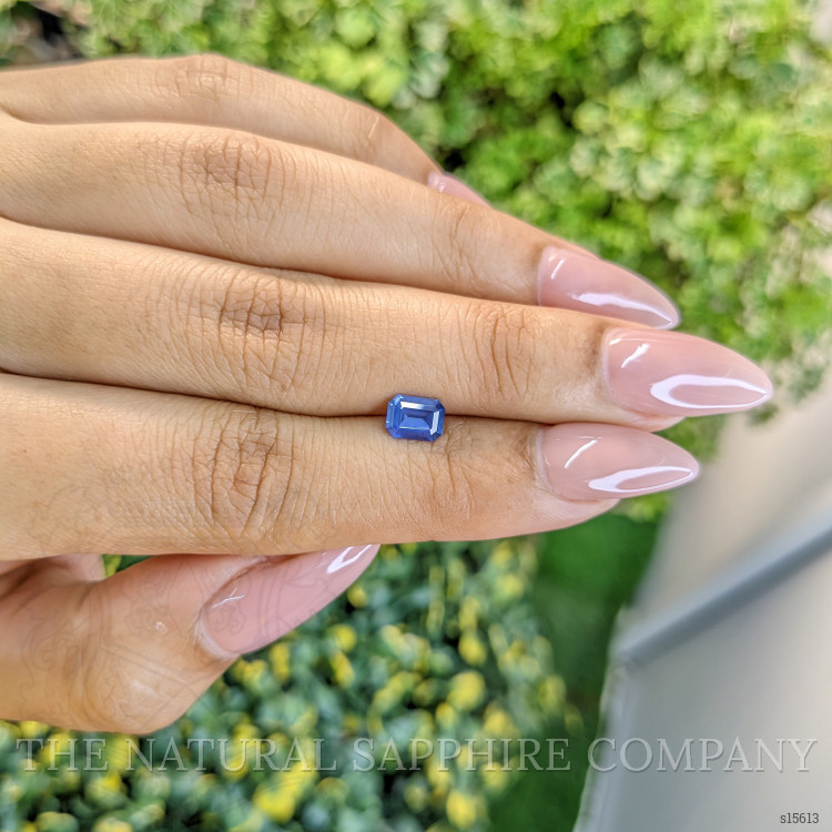 0.75 Ct. Blue Sapphire from Ceylon (Sri Lanka)