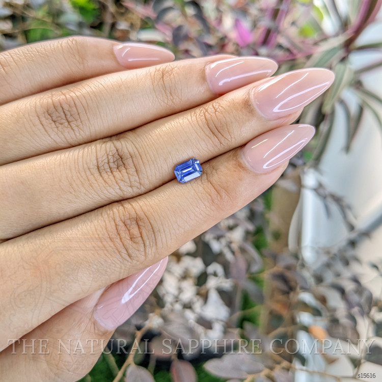 0.85 Ct. Blue Sapphire from Ceylon (Sri Lanka)