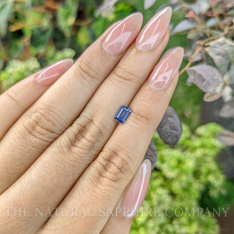 0.71 Ct. Blue Sapphire from Ceylon (Sri Lanka)