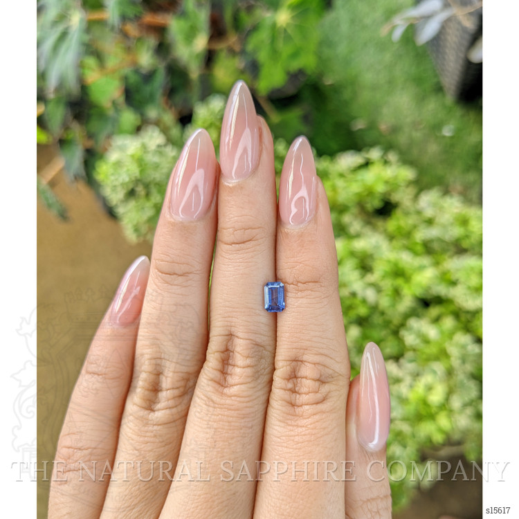 0.71 Ct. Blue Sapphire from Ceylon (Sri Lanka)