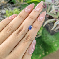0.61 Ct. Blue Sapphire from Ceylon (Sri Lanka) Life Style