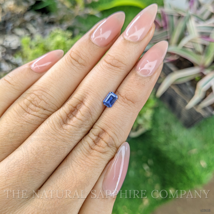 0.61 Ct. Blue Sapphire from Ceylon (Sri Lanka)