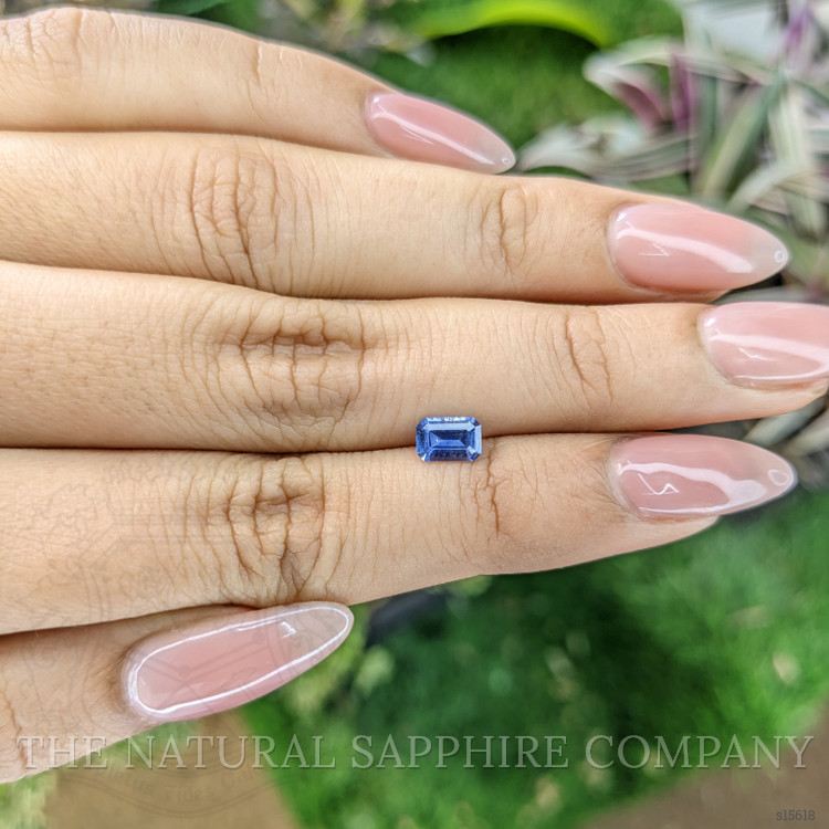 0.61 Ct. Blue Sapphire from Ceylon (Sri Lanka)