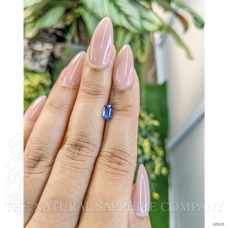 0.62 Ct. Blue Sapphire from Ceylon (Sri Lanka)