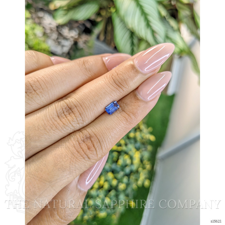 0.63 Ct. Blue Sapphire from Ceylon (Sri Lanka)