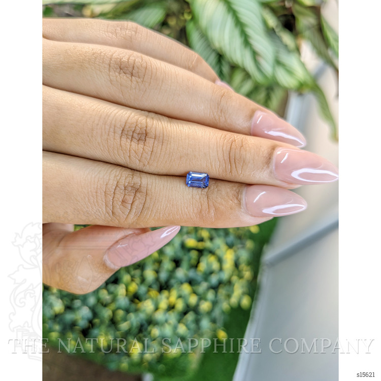 0.63 Ct. Blue Sapphire from Ceylon (Sri Lanka)