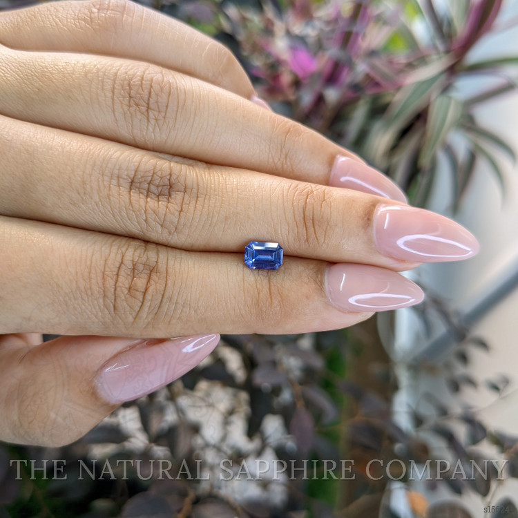 0.89 Ct. Blue Sapphire from Ceylon (Sri Lanka)