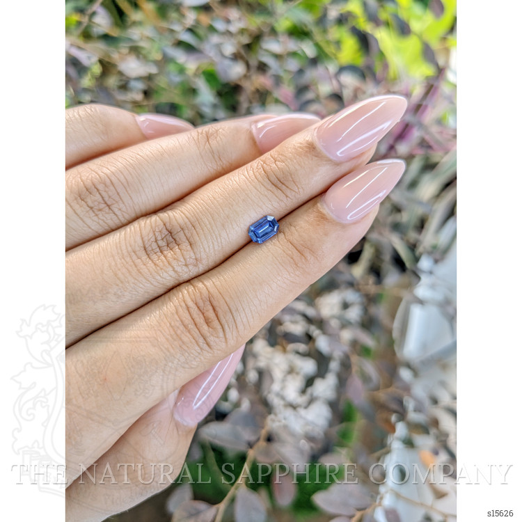 0.55 Ct. Blue Sapphire from Ceylon (Sri Lanka)