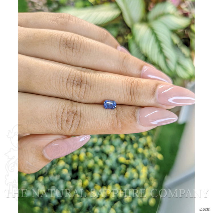 0.63 Ct. Blue Sapphire from Ceylon (Sri Lanka)