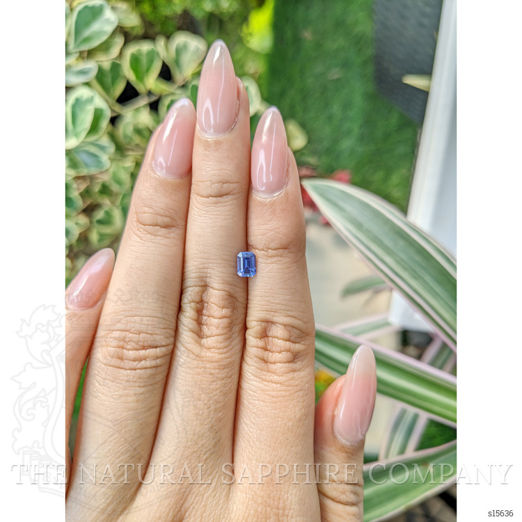 0.66 Ct. Blue Sapphire from Ceylon (Sri Lanka)
