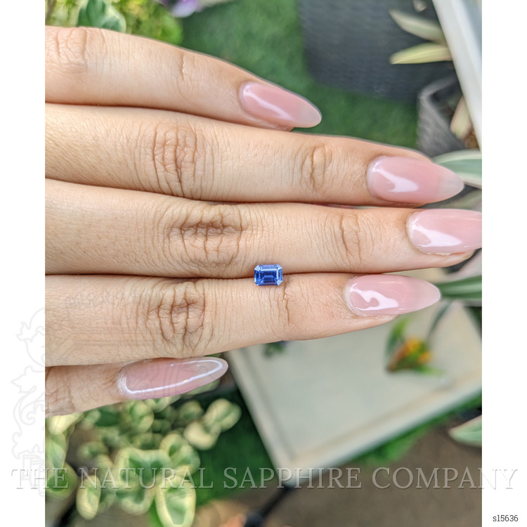0.66 Ct. Blue Sapphire from Ceylon (Sri Lanka)