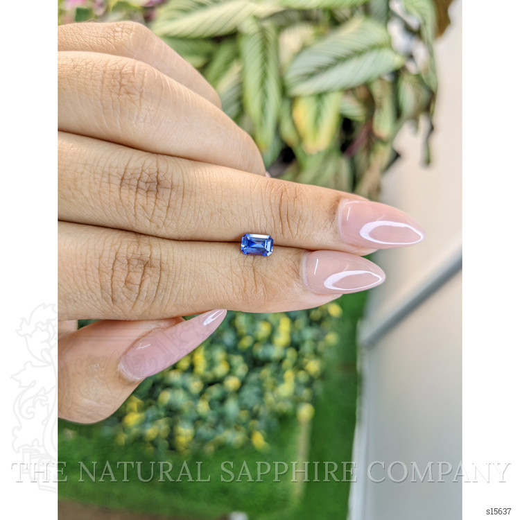0.61 Ct. Blue Sapphire from Ceylon (Sri Lanka)