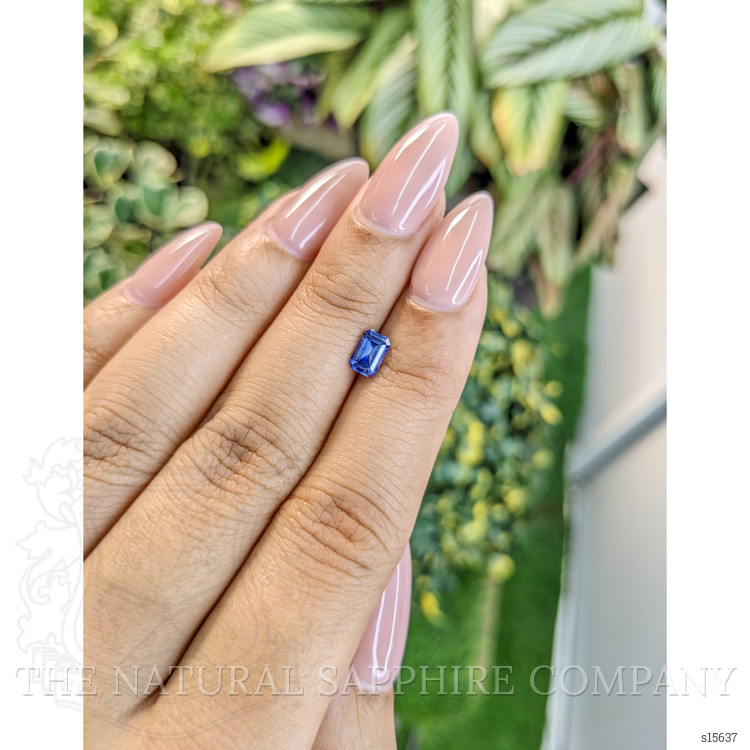 0.61 Ct. Blue Sapphire from Ceylon (Sri Lanka)