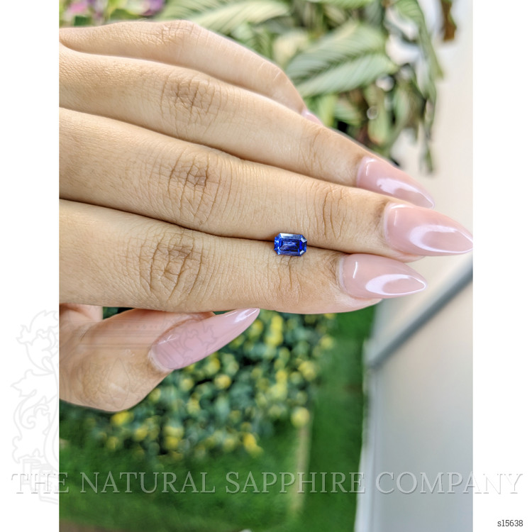 0.65 Ct. Blue Sapphire from Ceylon (Sri Lanka)
