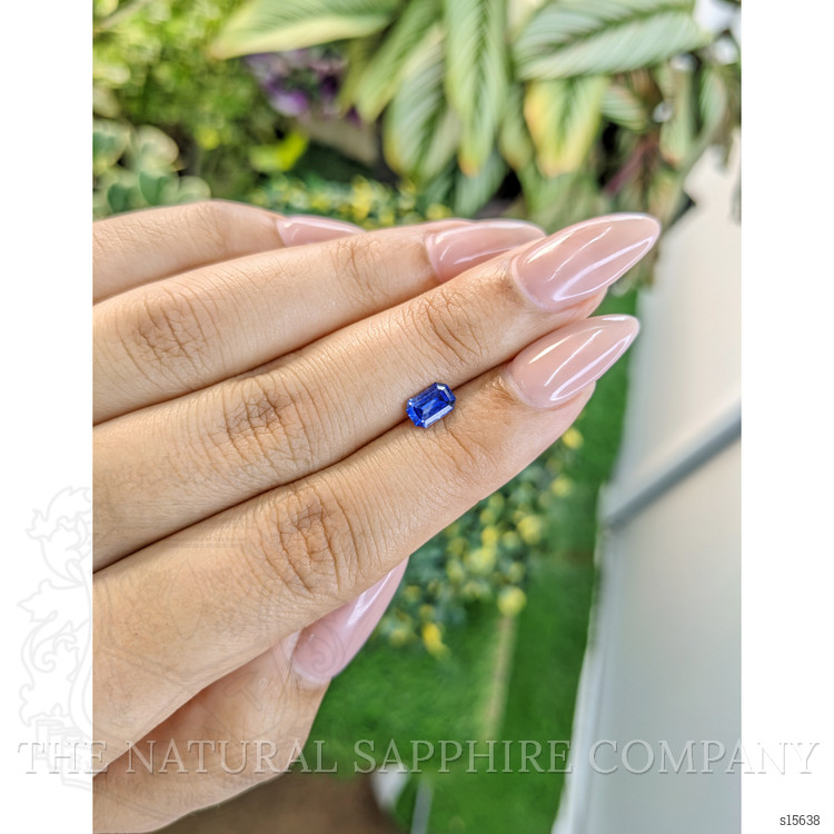 0.65 Ct. Blue Sapphire from Ceylon (Sri Lanka)