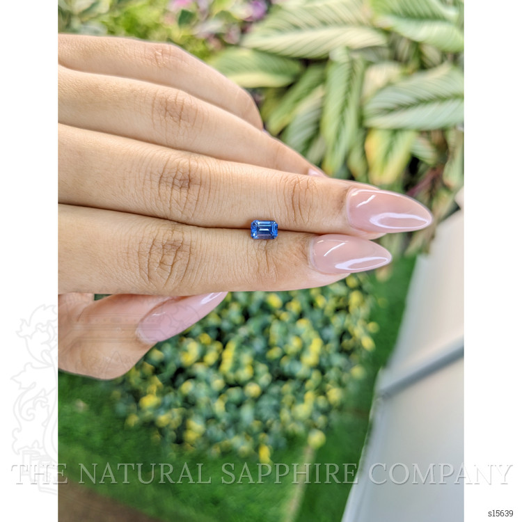 0.79 Ct. Blue Sapphire from Ceylon (Sri Lanka)
