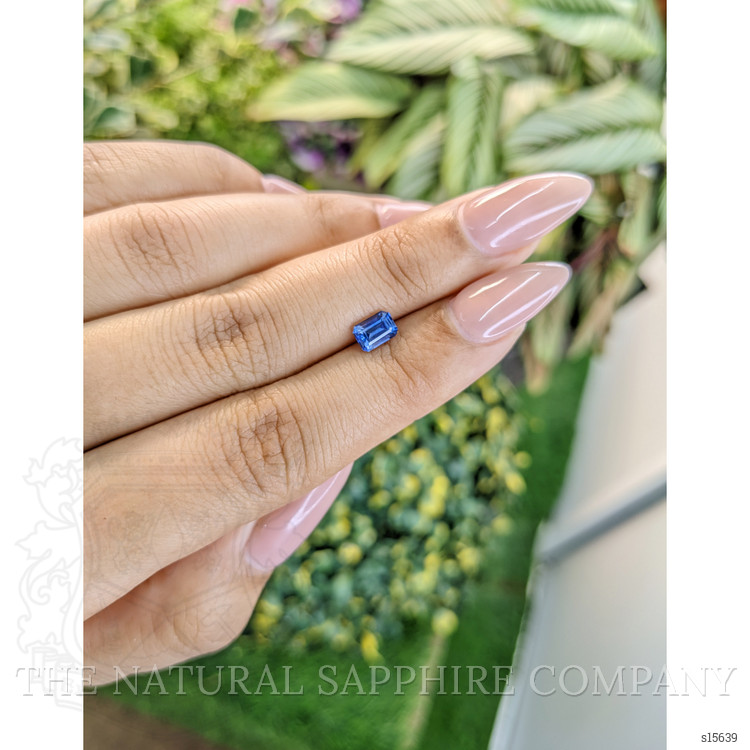 0.79 Ct. Blue Sapphire from Ceylon (Sri Lanka)