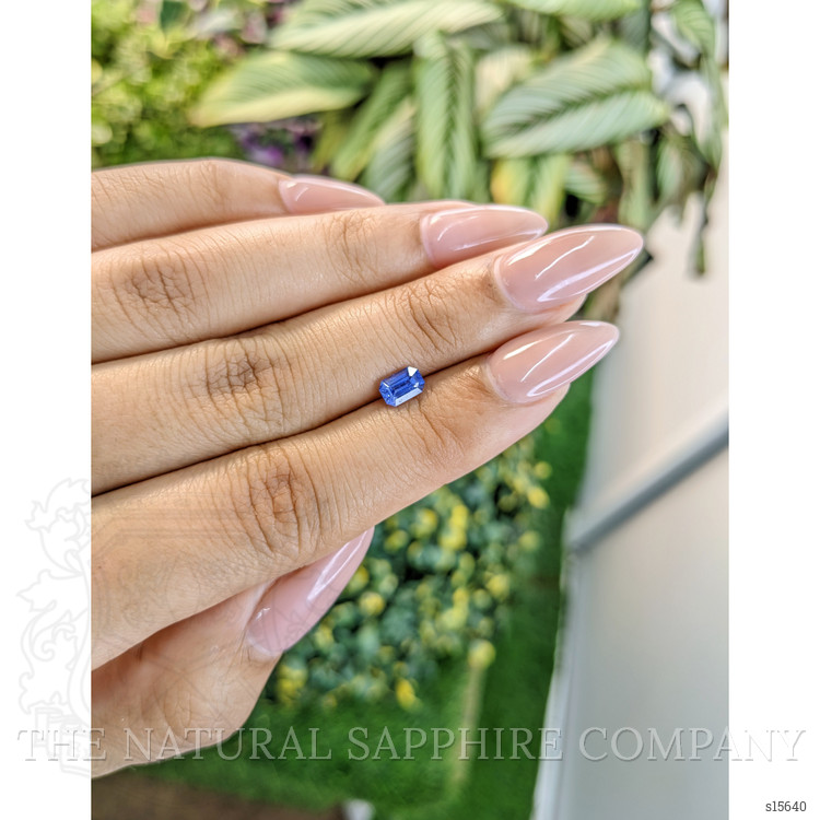 0.68 Ct. Blue Sapphire from Ceylon (Sri Lanka)