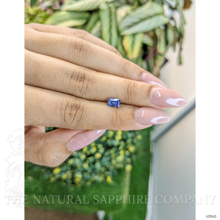 0.68 Ct. Blue Sapphire from Ceylon (Sri Lanka)