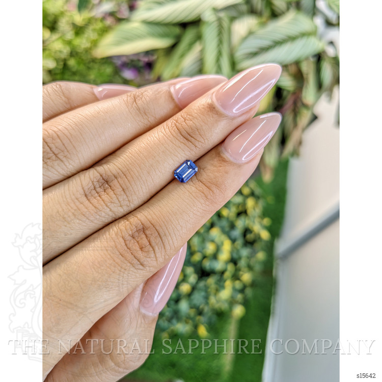 0.57 Ct. Blue Sapphire from Ceylon (Sri Lanka)