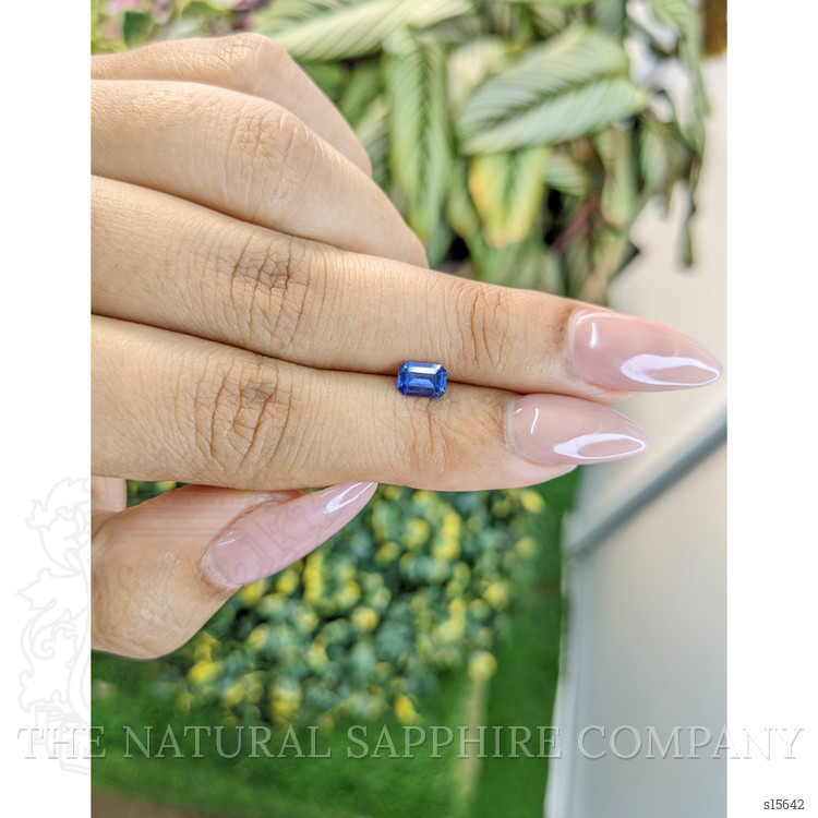 0.57 Ct. Blue Sapphire from Ceylon (Sri Lanka)