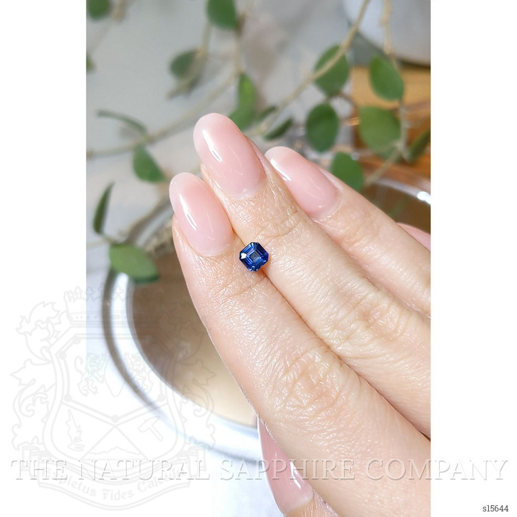 0.66 Ct. Blue Sapphire from Ceylon (Sri Lanka)