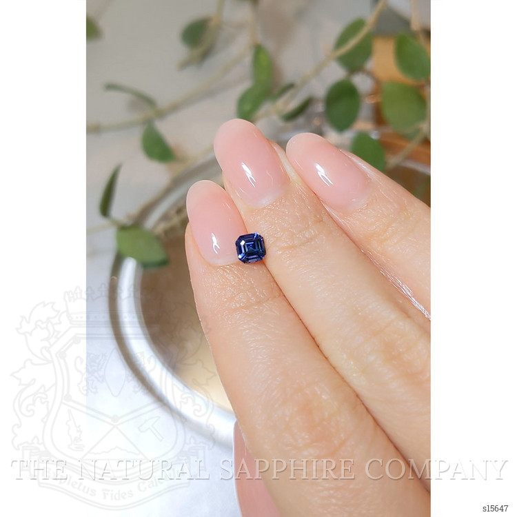 0.75 Ct. Blue Sapphire from Ceylon (Sri Lanka)