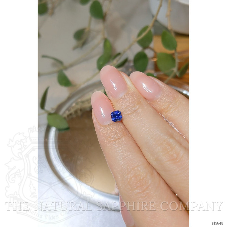 0.83 Ct. Blue Sapphire from Ceylon (Sri Lanka)