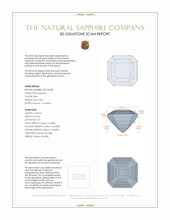 0.83 Ct. Blue Sapphire from Ceylon (Sri Lanka) 3 D Scan Report