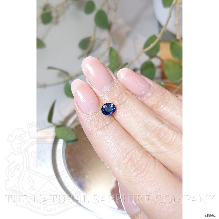1.14 Ct. Blue Sapphire from Ceylon (Sri Lanka)