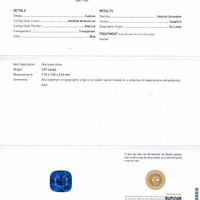 3.07 Ct. Blue Sapphire from Ceylon (Sri Lanka) Scan Report