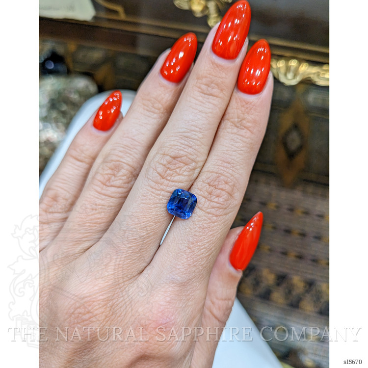3.07 Ct. Blue Sapphire from Ceylon (Sri Lanka)
