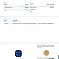 4.01 Ct. Blue Sapphire from Ceylon (Sri Lanka) Scan Report