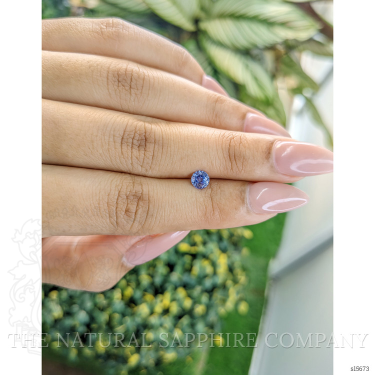 0.58 Ct. Blue Sapphire from Ceylon (Sri Lanka)